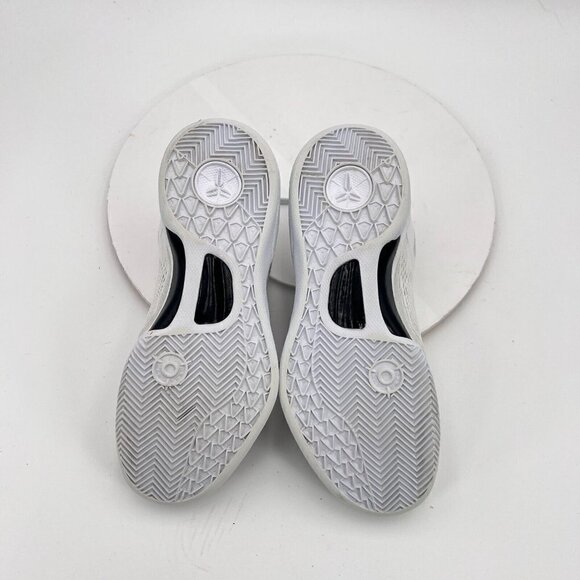 Nike Zoom Kobe 8 Men 4 Women 5.5 Fj9364-100 Triple White Knit Low Training Shoe - Picture 12 of 15